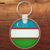 Porte-clés Cool Ouzbékistan - Sceau du drapeau (Recto)