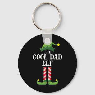 Porte-clés Cool Papa Elf Correspondant Famille Groupe Noël