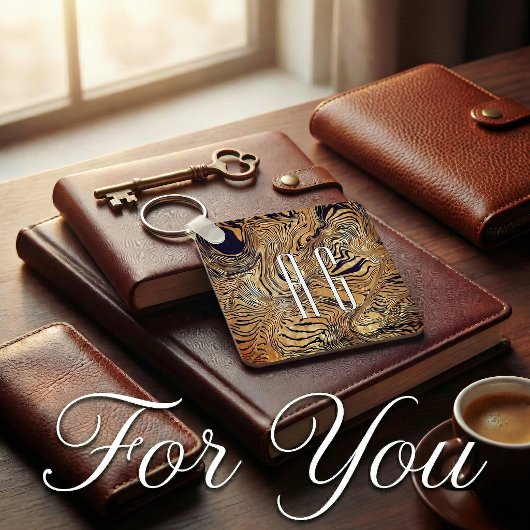 Porte-clés Cool pattern unique text 