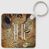 Porte-clés Cool pattern unique text  (Dos)