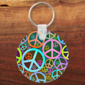 Porte-clés Cool Peace Love Heart (Recto)