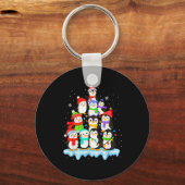 Porte-clés Cool Penguin Christmas Pajamas Shirt Boys, Penguin (Recto)