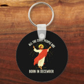 Porte-clés Cool People Are Born In December Christian  (Recto)