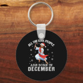 Porte-clés Cool People Are Born In December Christian Christm (Recto)