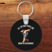 Porte-clés Cool People Are Born In December Christian Christm (Recto)