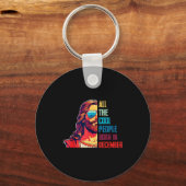 Porte-clés Cool People Are Born In December Christian Christm (Recto)