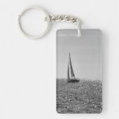 Porte-clés Cool photo moderne bateau à voile en été (Devant)