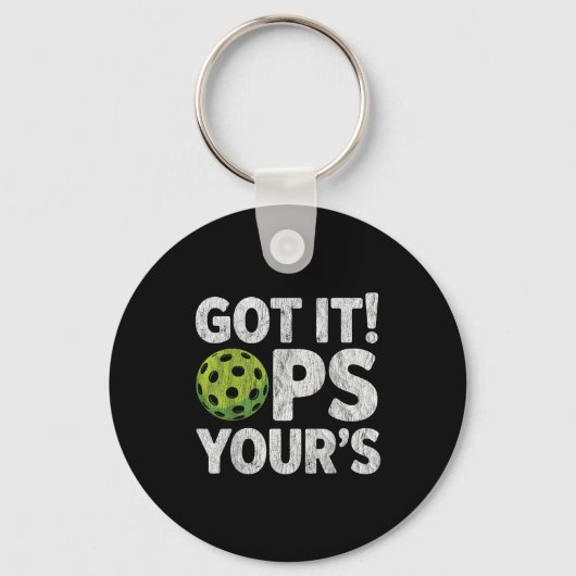 Porte-clés Cool pickleball drôle compris ops votre (Recto)