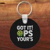 Porte-clés Cool pickleball drôle compris ops votre (Recto)