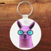 Porte-clés Cool Pink Llama ! (Recto)