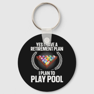Porte-clés Cool Pool Conception Pour Hommes Femmes Billard Lo