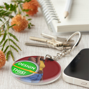 Porte-clés COOL ! Porte - clé - Cercle acrylique (double face