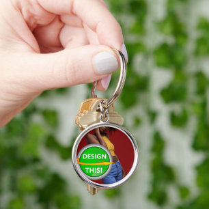 Porte-clés COOL ! Porte - clé - Premium Round Small - Personn