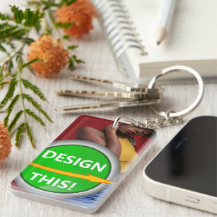 Porte-clés COOL ! Porte - clé - Rectangle acrylique (à un côt