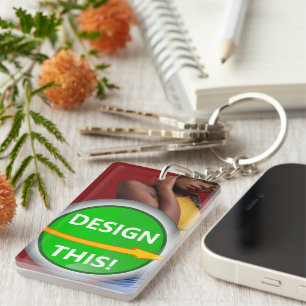 Porte-clés COOL ! Porte - clé - Rectangle acrylique (double f