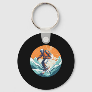 Porte-clés Cool Pour Snowboard Et Ski Lover Dans Le Moun Blan