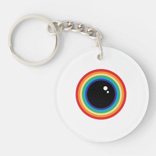 Porte-clés Cool Rainbow Eyeball (Devant)