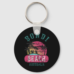 Porte-clés Cool Rétro Bondi Beach Australie Plages Distresse