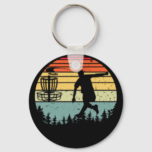 Porte-clés Cool Retro Disc Golf Sport Vintage
