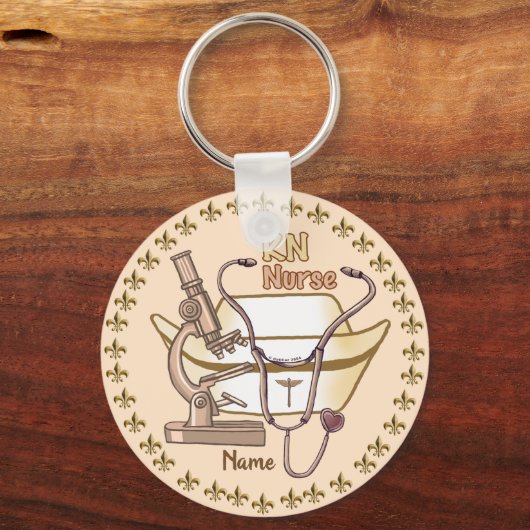 Porte-clés Cool RN porte - clé infirmier (Recto)