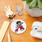 Porte-clés Cool Rock Star Guitariste Fun Musicien