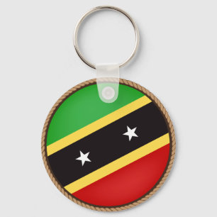 Porte-clés Cool Saint-Kitts-et-Nevis Drapeau