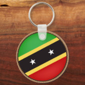 Porte-clés Cool Saint-Kitts-et-Nevis Drapeau (Recto)