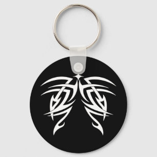 Porte-clés Cool Simple Elegant Classique Noir Blanc Tribal