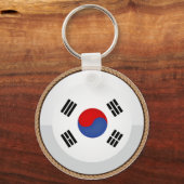 Porte-clés Cool South Korea Flag Seal (Recto)