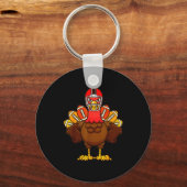 Porte-clés Cool Thanksgiving Football Shirt _ Gobble Player T (Recto)