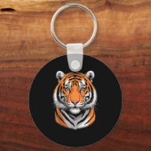 Porte-clés Cool Tiger Design For Men Women Siberian Tiger Lov (Recto)