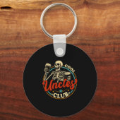 Porte-clés Cool Uncles Club Shirt Uncle Skeleton Men Fathers  (Recto)