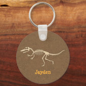 Porte-clés Cool Velociraptor Dinosaur Bones Pour Garçons (Recto)