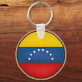 Porte-clés Cool Venezuela Drapeau Sceau (Recto)