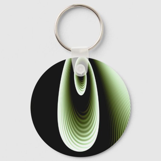 Porte-clés Cool vert et violet Motif moderne (Recto)