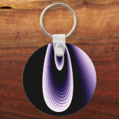 Porte-clés Cool vert et violet Motif moderne (Verso)