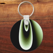 Porte-clés Cool vert et violet Motif moderne (Recto)