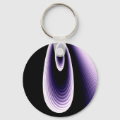 Porte-clés Cool vert et violet Motif moderne (Verso)