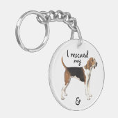 Porte-clés Coonhound de marcheur de Treeing de délivrance (Devant gauche)