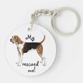 Porte-clés Coonhound de marcheur de Treeing de délivrance (Dos)