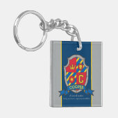 Porte-clés Cooper nom signification lettre C chevalier crête  (Devant gauche)