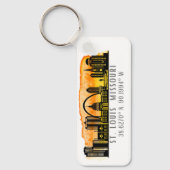 Porte-clés Coordinates de St. Louis Skyline (Recto)