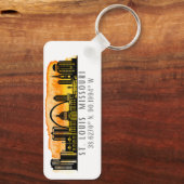 Porte-clés Coordinates de St. Louis Skyline (Verso)