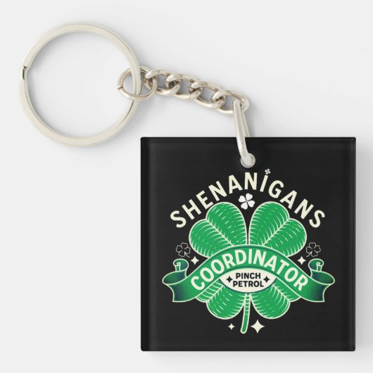 Porte-clés Coordinateur de Shenanigans de la Saint-Patrick (Devant)
