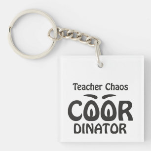 Porte-clés Coordonnateur de chaos enseignant - Éducateur funk