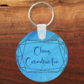 Porte-clés Coordonnateur du chaos (bleu) (Recto)