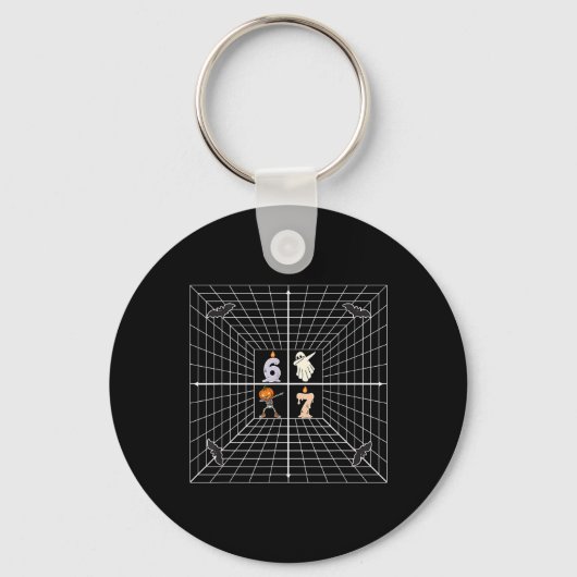 Porte-clés Coordonnée 6 7 Prof de maths drôle Mème Science Ha (Recto)