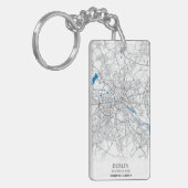 Porte-clés Coordonnées de la carte de la ville Berlin Deutsch (Devant gauche)