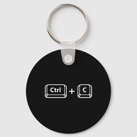 Porte-clés Copier Coller Ctrl C Ctrl V Papa Son Heureux Père& (Recto)