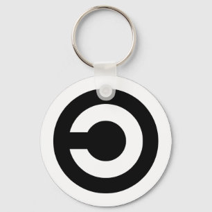 Porte-clés Copyleft - l'information veut être libre